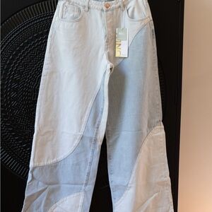 Only Women's Wide Leg Jeans in Light Gray